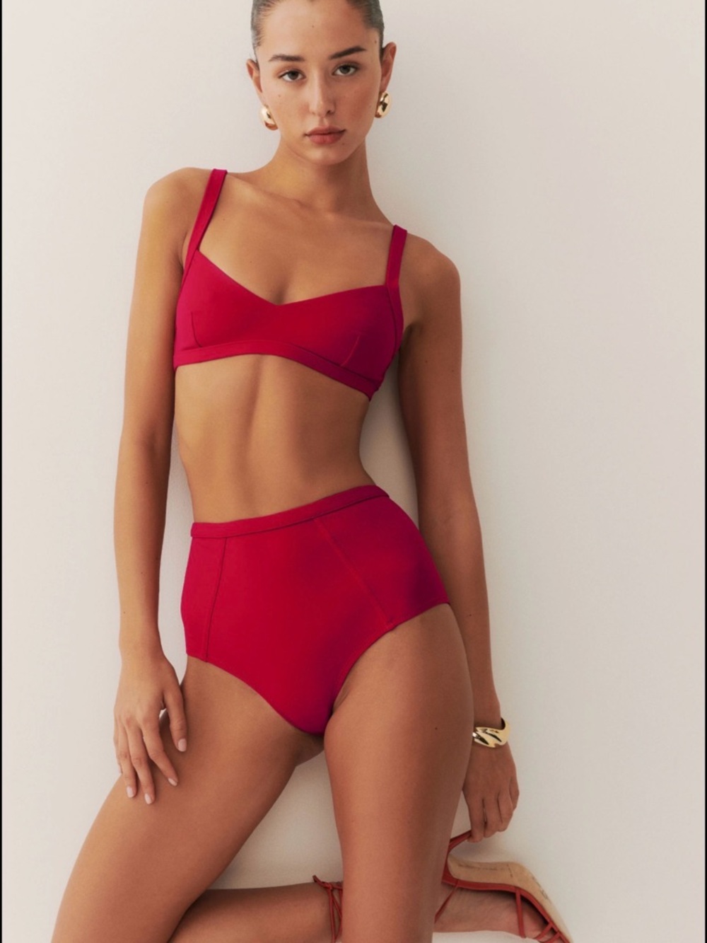 Reformation Soleil Top and Azure Bottom (size medium)